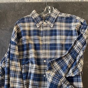 Mens xxl long sleeved polo dress shirt